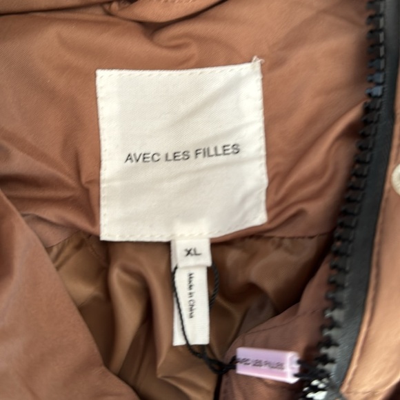 Avec Les Filles Women's Quilted Longline Puffer Vest Sz XL - Picture 8 of 14